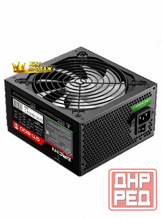 Блок Питания Atx Zircon Gti-600 80+ (черный 600w 20+4pin 4+4pin 2*6+2pin 6*sata 3*molex в - арт:1352 Макеевка - изображение 4
