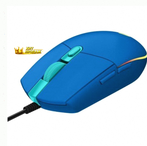 Игровая Мышь Logitech Usb g102 Lightsy Blue 910-005810 Проводная - арт:5505 Макеевка
