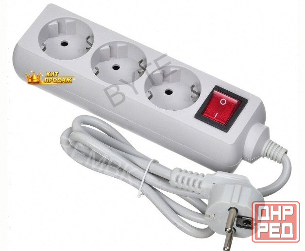 Сетевой Фильтр Buro 300sl-1-g, 1м, Серый - арт:8055 Макеевка - изображение 3