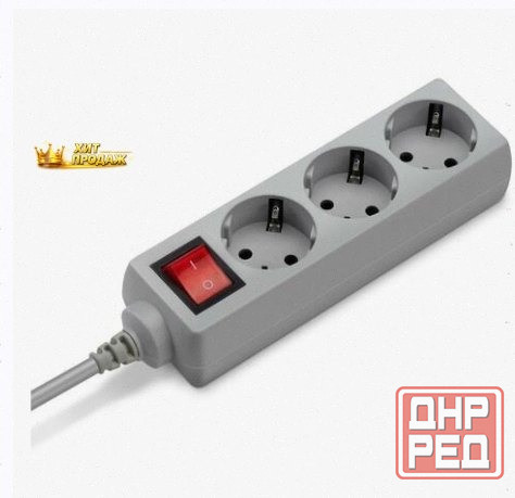 Сетевой Фильтр Buro 300sl-1-g, 1м, Серый - арт:8055 Макеевка - изображение 1