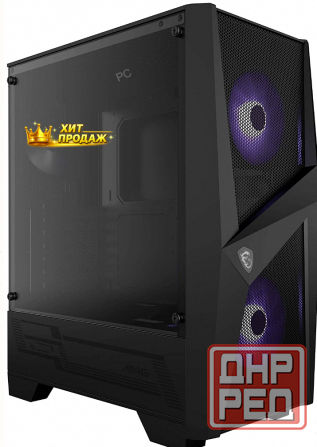 Корпус Atx Msi Mag Forge 100m Без бп чёрный - арт:7338 Макеевка - изображение 1