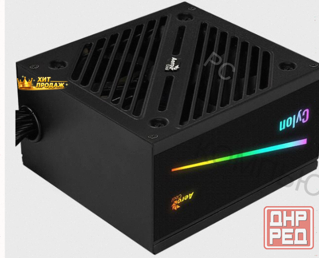 Блок Питания Aerocool Atx 600w Cylon 600 80+ (24+4+4pin) Apfc 120mm Fan Color 5xsata Rtl - арт:4089 Макеевка - изображение 1