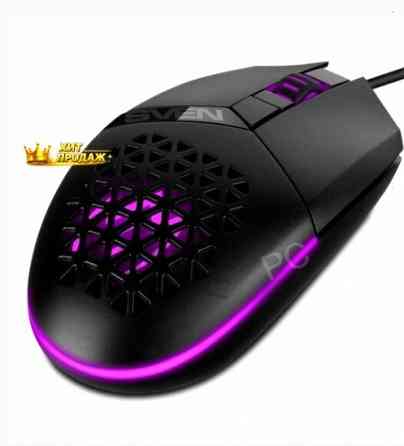 Игровая Мышь Sven rx-g735, 4000dpi, Черный, sv-021467, Проводная - арт:9112 Макеевка