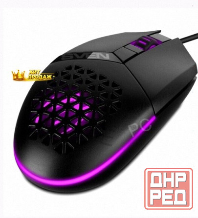 Игровая Мышь Sven rx-g735, 4000dpi, Черный, sv-021467, Проводная - арт:9112 Макеевка - изображение 2