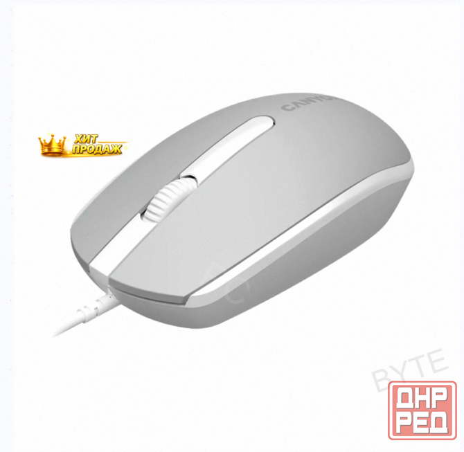 Мышь Canyon m-10, Темно-серый (cne-cms10dg) Оптический, 1000 Dpi, Usb, Проводная - арт:6642 Макеевка - изображение 2