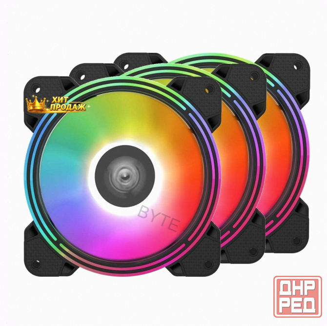 Комплект Вентиляторов Для Корпуса 3шт. Alseye Halo 4.0-b Kit Argb - арт:7306 Макеевка - изображение 1