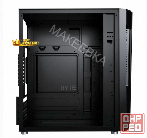 Корпус Acd mo-tc300-000 Coffre 104m Matx, Black, Cpu 140mm, Vga 245mm, Psu 285mm, 2x3.5in - арт:8829 Макеевка - изображение 3
