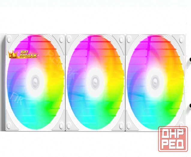 Сво Для Процессора id-cooling fx360 Inf White (all Intel/amd, 3*120mm Fan, 2900rpm, 27.2 - арт:5799 Макеевка - изображение 3