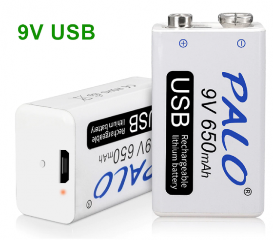 Аккумулятор типа «Крона» - PALO Li-Ion 9V (литий-ионный) Донецк