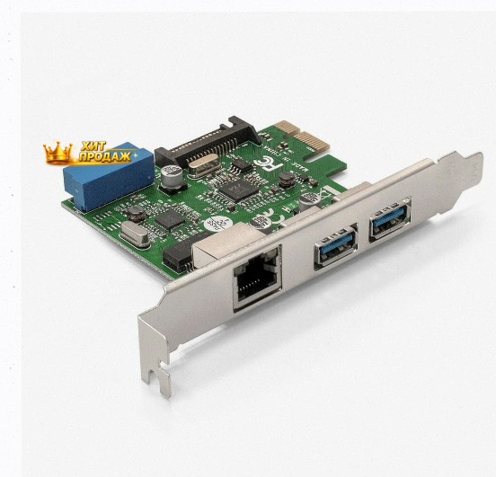 Контроллер Сетевой Exegate ex290278rus Exe-362 Pci-e x1 v2.0, 2*usb3.0 Ext. + 1* - арт:6555 Макеевка