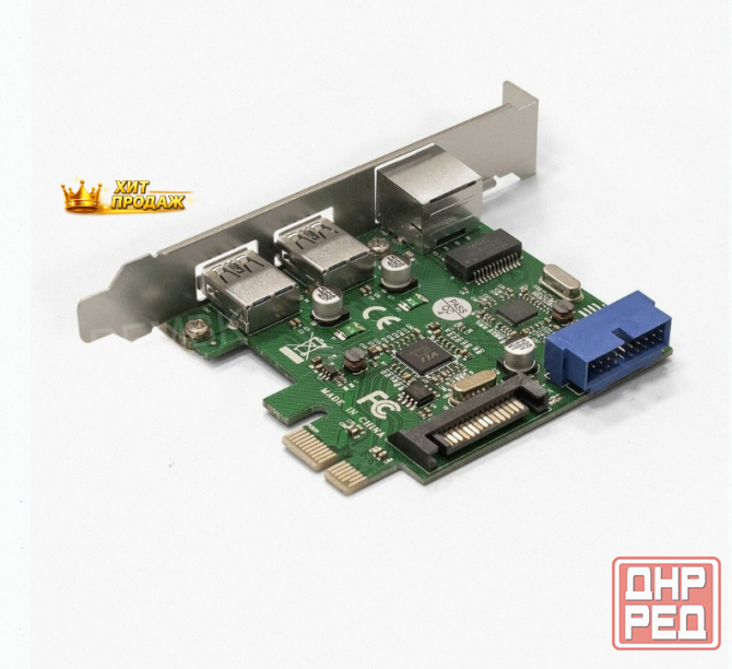 Контроллер Сетевой Exegate ex290278rus Exe-362 Pci-e x1 v2.0, 2*usb3.0 Ext. + 1* - арт:6555 Макеевка - изображение 3
