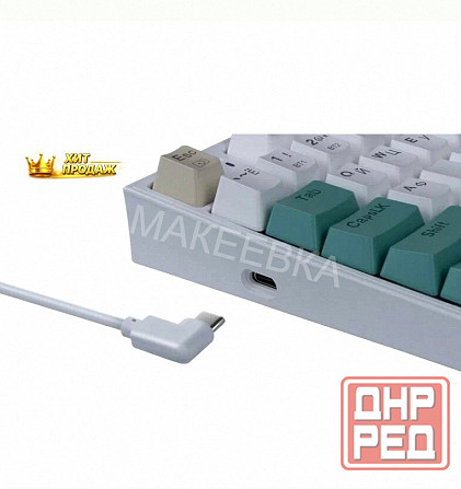 Игровая Клавиатура Redragon Veigar ru, Rgb, bt+2.4g, Бело-голубой, Беспроводная - арт:2870 Макеевка - изображение 3