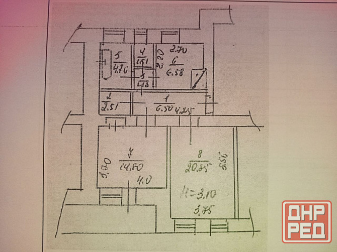 Продается просторная 2-комн. Квартира, 60м2, по ул. Пушкина Зугрэс - изображение 12
