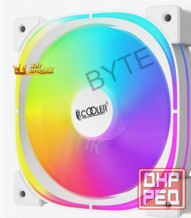 Вентилятор Pccooler ef120 Argb White 4pin Pwm + 3pin Argb, 600-1500 об/мин Retail - арт:5202 Макеевка - изображение 3