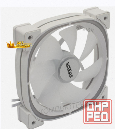 Вентилятор Pccooler ef120 Argb White 4pin Pwm + 3pin Argb, 600-1500 об/мин Retail - арт:5202 Макеевка - изображение 1