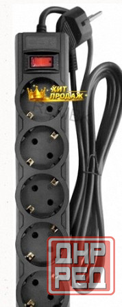 Сетевой Фильтр Cbr Csf 2505-3.0 Black 3 Метра (csf 2505-3.0 Black pc) - арт:1034 Макеевка - изображение 1