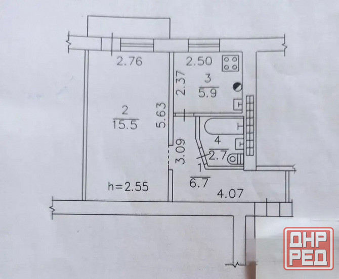 Продажа 1 ком. квартиры в Киевском районе г. Донецк, ул.Университетская, (ориентир пл.Шахтерская). Донецк - изображение 8
