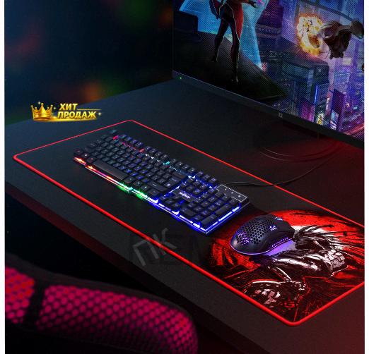 Игровой Коврик Для Компьютерной Мыши Defender Liberty 800х300х3мм - арт:7631 Макеевка