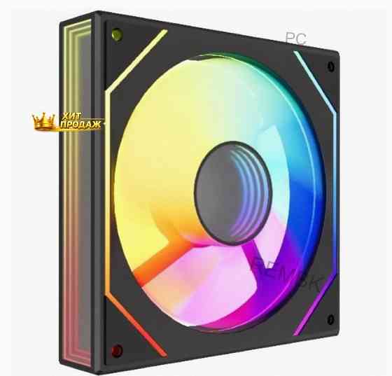 Вентилятор Powercase m52-12, Argb, Черный - арт:7120 Макеевка