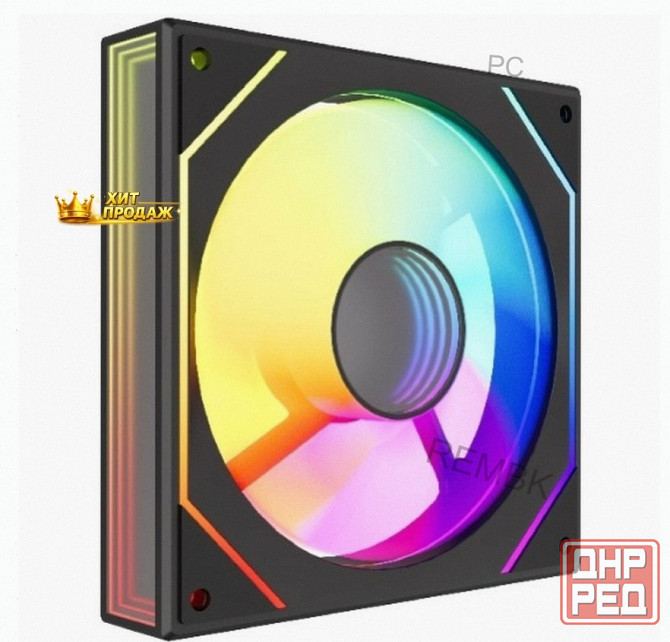 Вентилятор Powercase m52-12, Argb, Черный - арт:7120 Макеевка - изображение 1