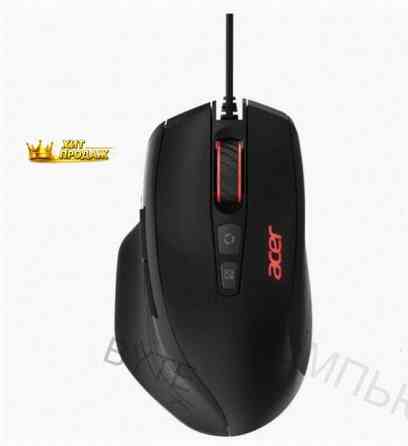 Мышь Проводная Acer Omw124 Черный, 6400 Dpi, Usb, Кнопки - 8 - арт:1672 Макеевка