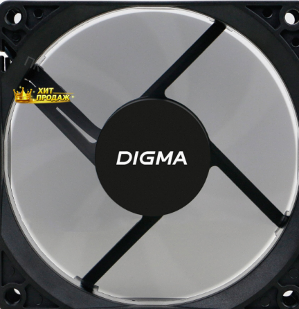 Вентилятор Digma Dfan-90 90х90x25 Черный 3-pin 4-pin (molex) Ret - арт:1539 Макеевка