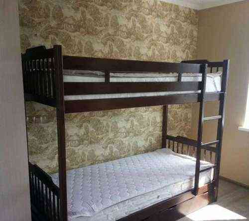 Двухъярусная деревянная кровать Донецк