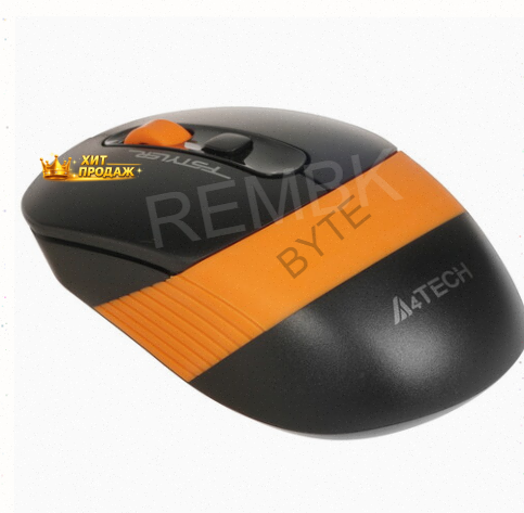 Мышь Беспроводная a4tech Fstyler fg10s [1204066] Черный/оранжевый - арт:3050 Макеевка