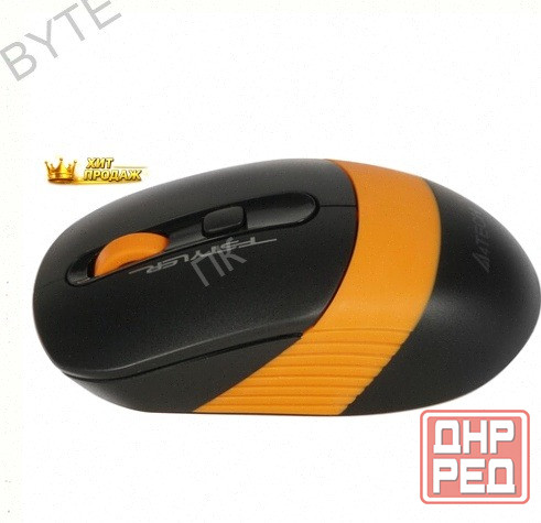 Мышь Беспроводная a4tech Fstyler fg10s [1204066] Черный/оранжевый - арт:3050 Макеевка - изображение 2