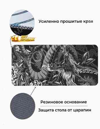 Коврик Для Мышки Gaming Loot Xxl (900x400x3), Темно-серый - арт:3165 Макеевка