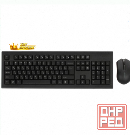 Клавиатура+мышь Беспроводная a4tech Fstyler 3000ns Черный - арт:5632 Макеевка - изображение 1