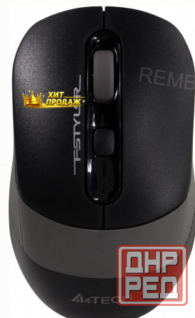 A-4tech Мышь Fstyler fg10s Черный/серый Оптическая (2000dpi) Беспроводная Usb [1204030] - арт:3337 Макеевка - изображение 1