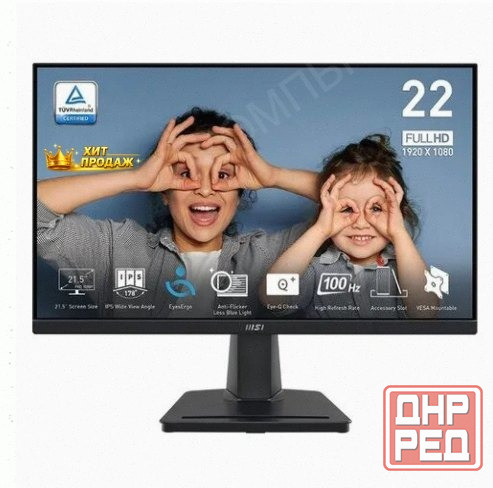 Монитор 21.5" Msi Pro mp225, 1920x1080, Ips, 100гц, 1хhdmi, Черный [9s6-3pc6cm-004] - арт:4882 Макеевка - изображение 1