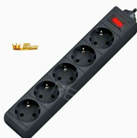 Сетевой Фильтр Defender es, 5.0 м, 5 Розеток, Черный - арт:4837 Макеевка