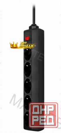 Сетевой Фильтр Defender es, 5.0 м, 5 Розеток, Черный - арт:4837 Макеевка - изображение 4