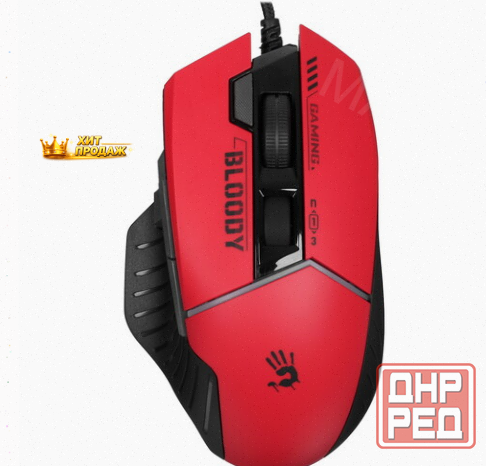 Мышь Проводная a4tech Bloody w95 Max Sports [w95 Max Sports Red] Красный - арт:8110 Макеевка - изображение 4