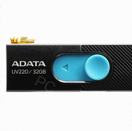 Usb Флешка Adata 32gb uv220 Black/blue Usb 2.0 - арт:1260 Макеевка