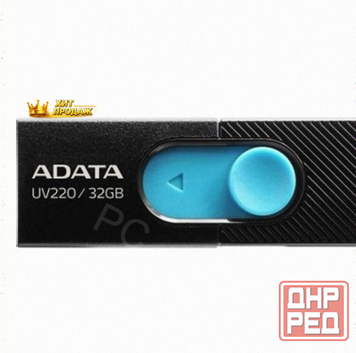 Usb Флешка Adata 32gb uv220 Black/blue Usb 2.0 - арт:1260 Макеевка - изображение 1