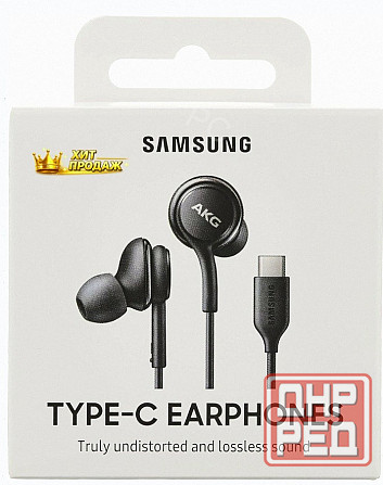 Наушники Проводные c Микрофоном 1м Samsung Akg n20 Type-c Black (черный) Original - арт:8049 Макеевка - изображение 1