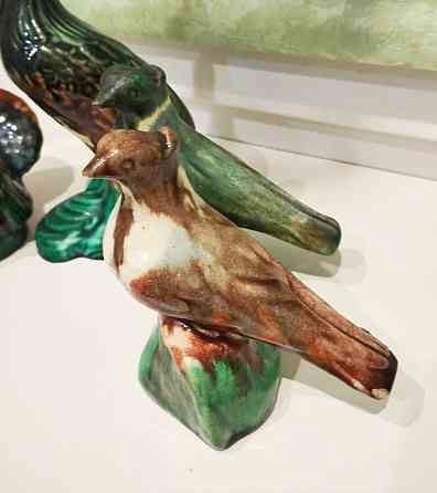 Статуэтки 1950 г., обливная керамика-майолика ссср Донецк