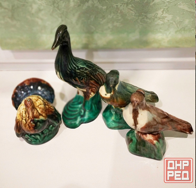 Статуэтки 1950 г., обливная керамика-майолика ссср Донецк - изображение 1