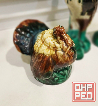 Статуэтки 1950 г., обливная керамика-майолика ссср Донецк - изображение 2