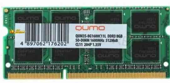 Оперативная Память so-dimm Qumo 8gb Ddr3-1600 (qum3s-8g1600c11l) - арт:5077 Донецк