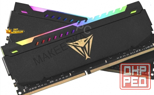 Оперативная Память Ddr4 2x16gb 3200mhz Patriot Pvsr432g320c8k Viper Steel Rgb Rtl Gaming - арт:9785 Донецк - изображение 2