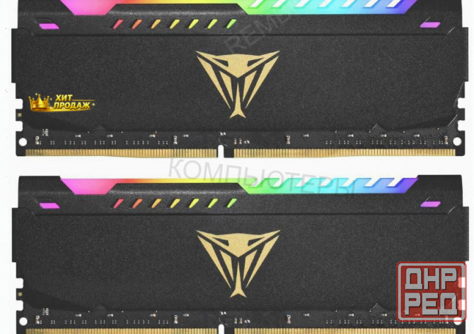 Оперативная Память Ddr4 2x16gb 3200mhz Patriot Pvsr432g320c8k Viper Steel Rgb Rtl Gaming - арт:9785 Донецк - изображение 1