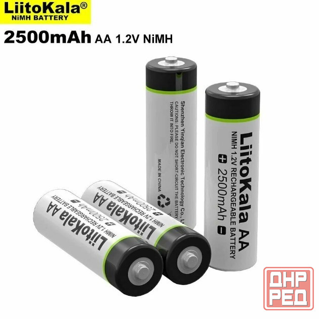Оригинальны аккумуляторы Liitokala Ni-mh 2500 mAh Донецк - изображение 1