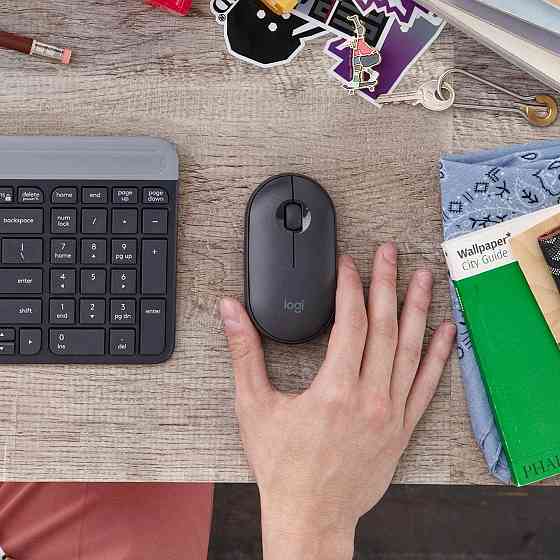 Мышь беспроводная Logitech Pebble M350 Graphite, Bluetooth Донецк