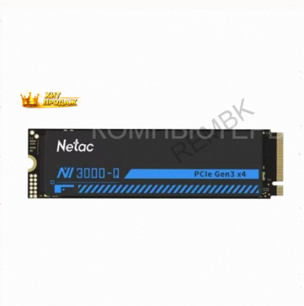 Ssd Накопитель Netac nv3000 512gb nt01nv3000q-512-e4x m.2 2280, Pci-e 3.0 x4, Черный по д - арт:4265 Макеевка