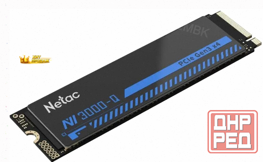 Ssd Накопитель Netac nv3000 512gb nt01nv3000q-512-e4x m.2 2280, Pci-e 3.0 x4, Черный по д - арт:4265 Макеевка - изображение 3