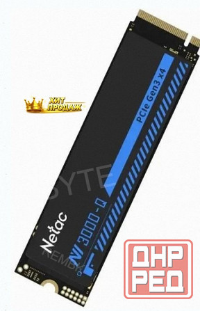 Ssd Накопитель Netac nv3000 512gb nt01nv3000q-512-e4x m.2 2280, Pci-e 3.0 x4, Черный по д - арт:4265 Макеевка - изображение 2